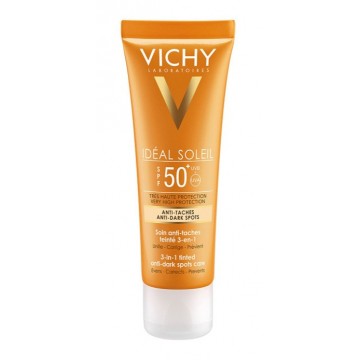 Ideal Soleil Αντιηλιακή Κρέμα Προσώπου 3 σε 1 για Ματ Αποτέλεσμα SPF50+ 50mL Αντιηλιακά