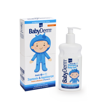 Babyderm Delicate Shampoo & Body Bath 300ml Σαμπουαν-Αφρολουτρο