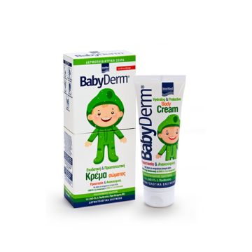 Babyderm Baby Cream 0-6 Ετών, Ενυδατική & Προστατευτική Κρέμα Σώματος 125ml Αλλαγη πανας