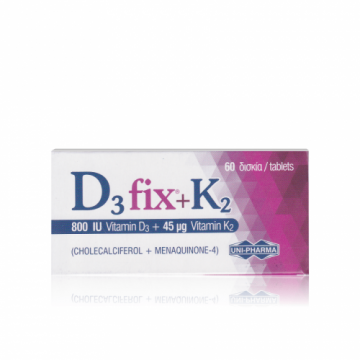 D3 Fix 800IU + K2 45mg 60tabs Βιταμίνες 