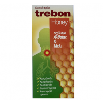 Trebon Honey Φυσικό Σιρόπι 100ml Βηχας-Πονολαιμος