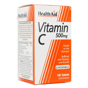 Vitamin C 500mg 100 Chewable tabs Συμπληρώματα Διατρ.