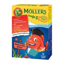 Moller's Ζελεδάκια Φράουλα x36 Λιπαρά οξέα