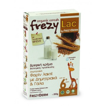 FrezyLac Organic Cereals Φαρίν λακ. Δημ. & Γάλα 200gr Διατροφη Μωρου
