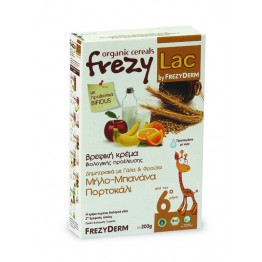FrezyLac Organic Cereals Μήλο – Μπανάνα - Πορτοκάλι 200gr Διατροφη Μωρου