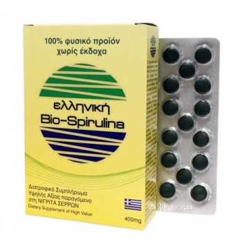 Ελληνική Bio-spirulina 120 Δισκία 400mg Ενισχυση Ανοσοποιητικου