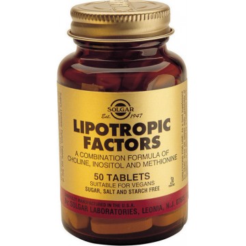 Lipotropic factors tab 50s Συμπληρώματα Διατρ.