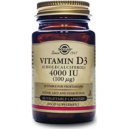 Vitamin D3 4000IU veg.caps 60s Συμπληρώματα Διατρ.