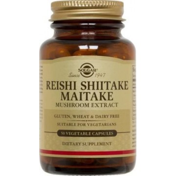 Reishi shiitake maitake veg.caps 50s Συμπληρώματα Διατρ. Reishi shiitake maitake veg.caps 50s Συμπληρώματα Διατρ.