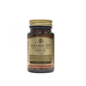 Vitamin D3 1000IU chewab tabs 100s Συμπληρώματα Διατρ.