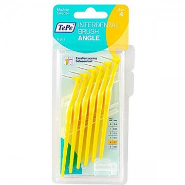 Tepe International Brush Angle No.4 Κίτρινο 0.7mm 6 τεμάχια Οδοντικο Νημα
