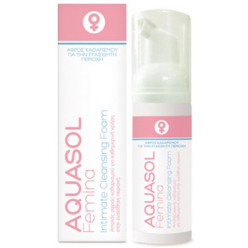 Aquasol Femina Intimate Cleansing Foam, 40ml Ευαισθητη Περιοχη