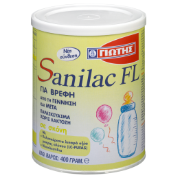 Sanilac FL Γάλα για Βρέφη με Δυσανεξία στη Λακτόζη 400gr Γάλατα